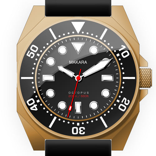 Makara Octopus (Bronze / Black)