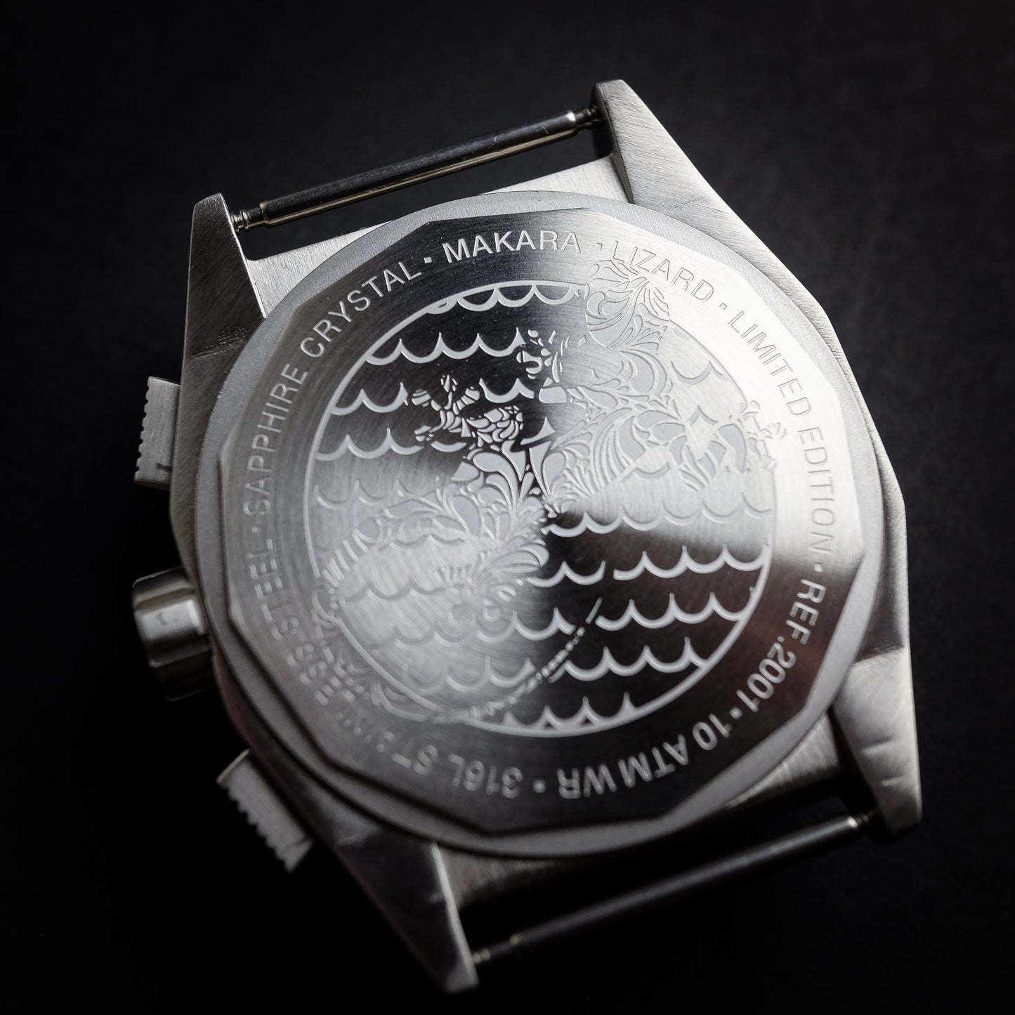 M3-CHR Lizard - Stainless & Black
