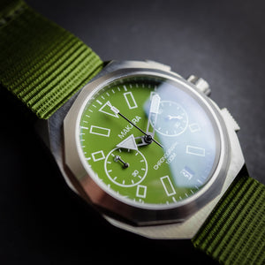 M3-CHR Lizard - Stainless & Green