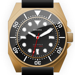 Makara Octopus (Bronze / Black)